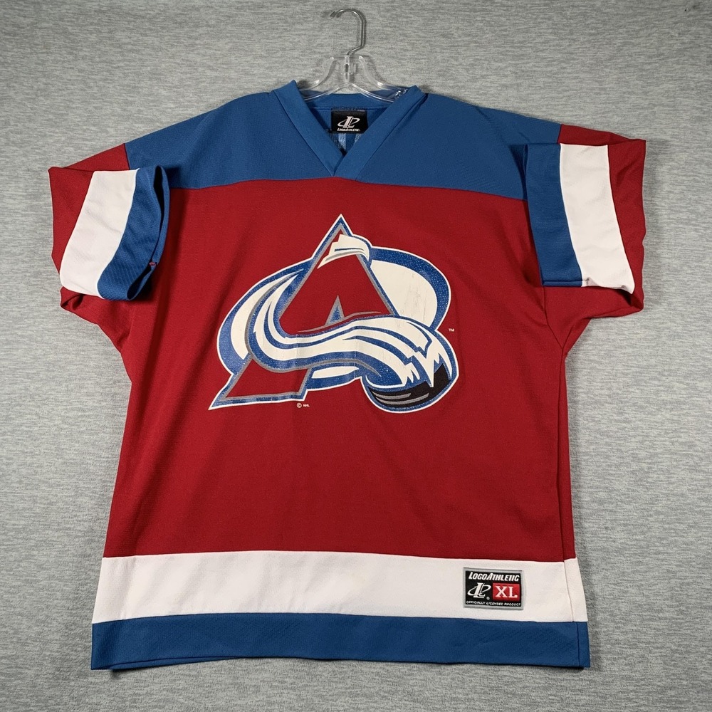 Vintage Colorado Avalanche Jersey‎ Mens XL Red NHL Hockey LogoAthletic Sakic 19